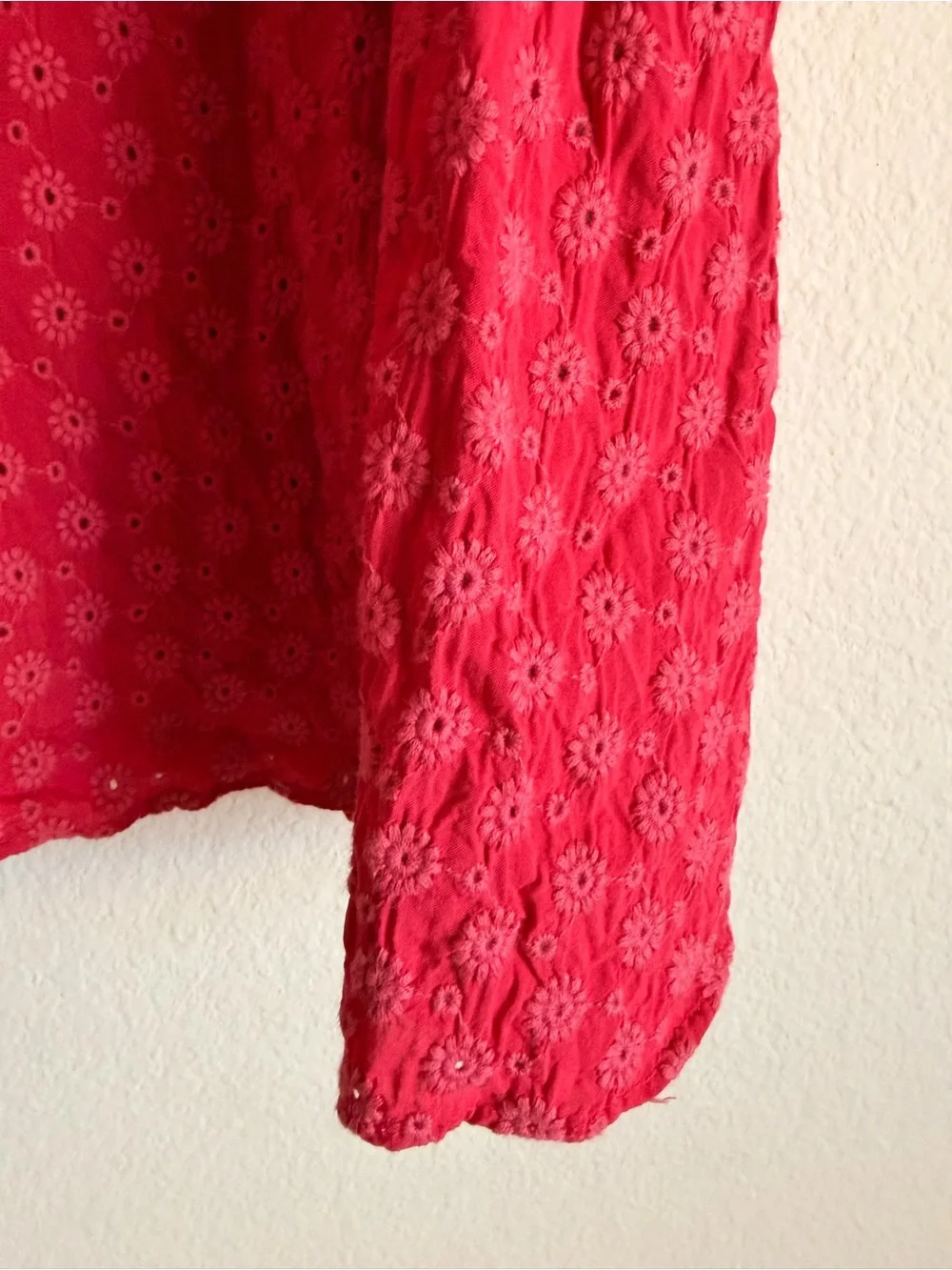 SOLD - Madewell Eyelet Lucie Smocked Mini Dress - Picture 5 of 6